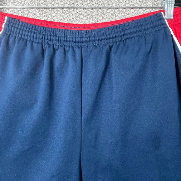 Nike Shorts Mens XL Blue Red Drawstring Pull On Athleisure Swoosh Activewear‎ - Picture 2 of 10